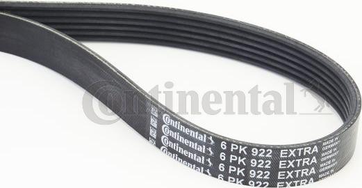 Contitech 6PK922 EXTRA - Поликлиновой ремінь autocars.com.ua