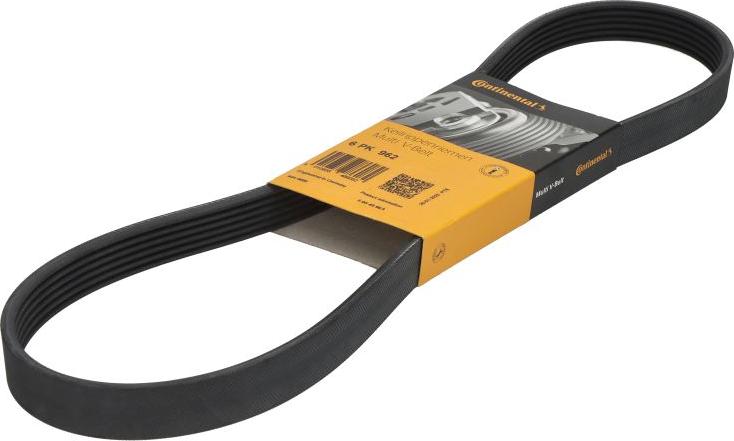CONTINENTAL 6PK962 - Поликлиновой ремінь autocars.com.ua