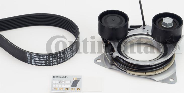 CONTINENTAL 8PK1122 EXTRA K1 - Поликлиновий ремінний комплект autocars.com.ua