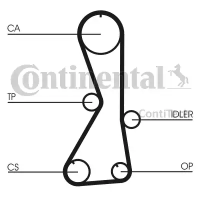 Continental CT 1016 - Ремінь ГРМ autocars.com.ua