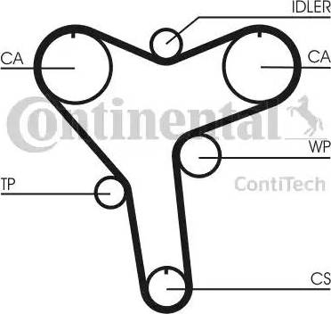 Continental CT1029 - пас ГРМ Toyota Camry-Avalon-Lexus RX  3.0 00-08 3 autocars.com.ua