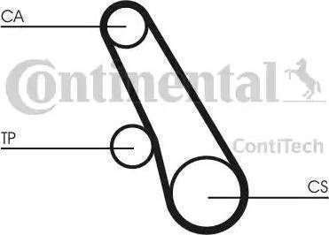 Continental CT1039 - Зубчатый ремень ГРМ autodnr.net