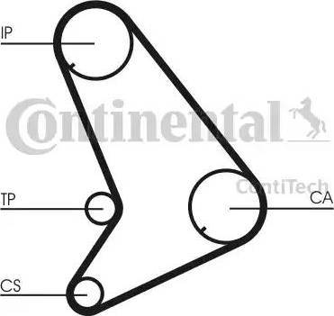 Continental CT1055 - пас ГРМ Ford Transit 2.5DI-TD-TDI 94-00 130x28 autocars.com.ua