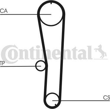 Contitech CT 1072 - Ремінь ГРМ autocars.com.ua