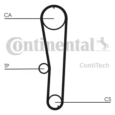 Continental CT 1072 - Зубчатый ремень ГРМ autodnr.net