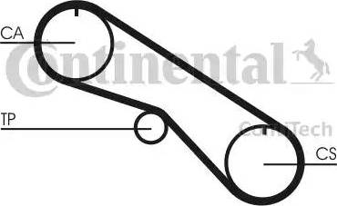 Continental CT1082 - Зубчатый ремень ГРМ autodnr.net