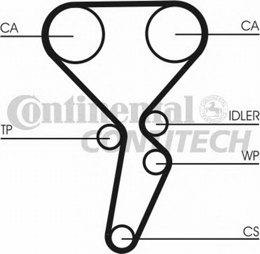 Contitech CT1126WP1 - --- autocars.com.ua