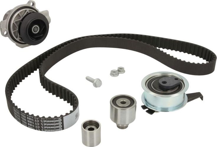 CONTINENTAL CT 1168 WP9 - Водяний насос + комплект зубчатого ременя autocars.com.ua