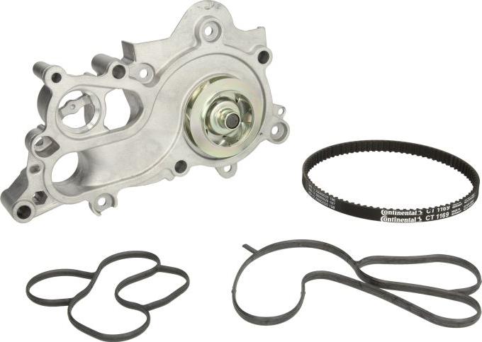 CONTINENTAL CT 1169 WP1 - Водяний насос + комплект зубчатого ременя autocars.com.ua