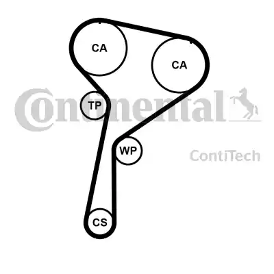 Continental CT1184WP1 - Комплект ГРМ autocars.com.ua