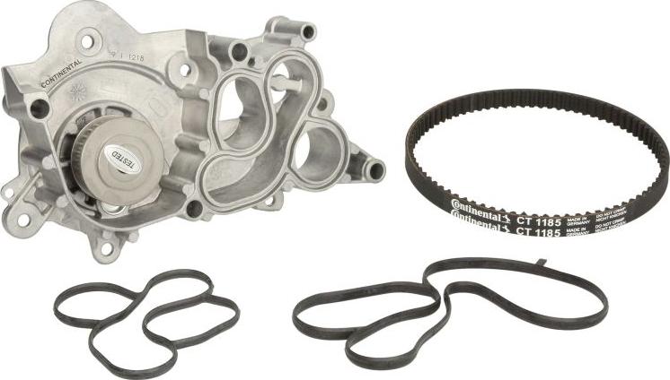 CONTINENTAL CT1185WP2 - Водяний насос + комплект зубчатого ременя autocars.com.ua