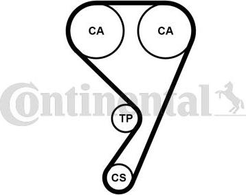 Continental CT1189 - Зубчатый ремень ГРМ avtokuzovplus.com.ua