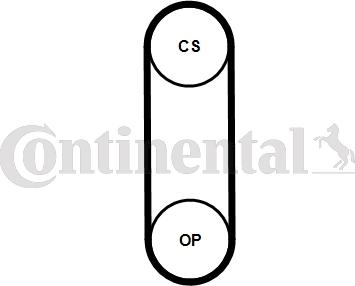 CONTITECH CT 1238 - Ремінь ГРМ autocars.com.ua
