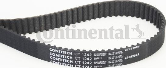 Contitech CT1242 - Зубчатый ремень ГРМ autodnr.net