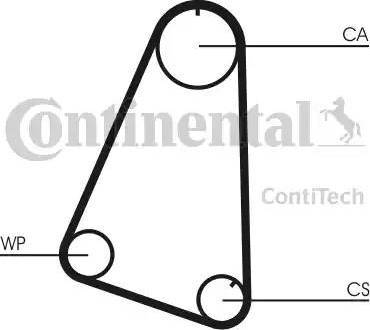 Continental CT504 - Ремінь ГРМ autocars.com.ua