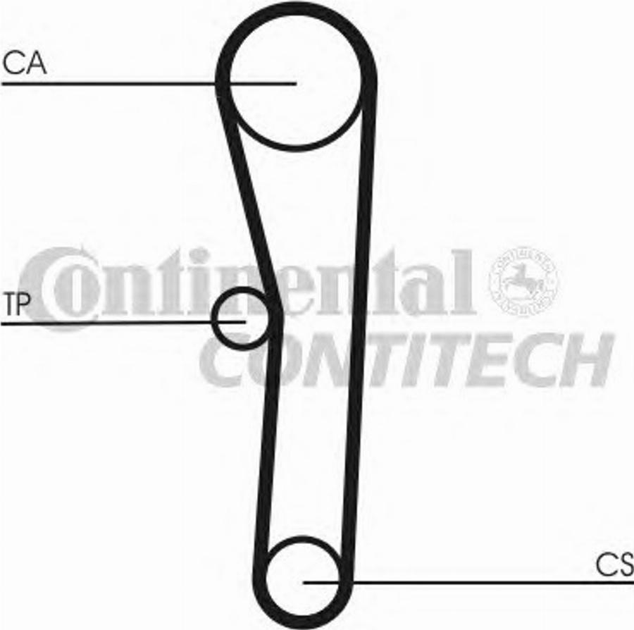 Contitech CT 505 - Ремінь ГРМ autocars.com.ua