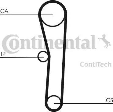 Continental CT 505 - Ремінь ГРМ autocars.com.ua