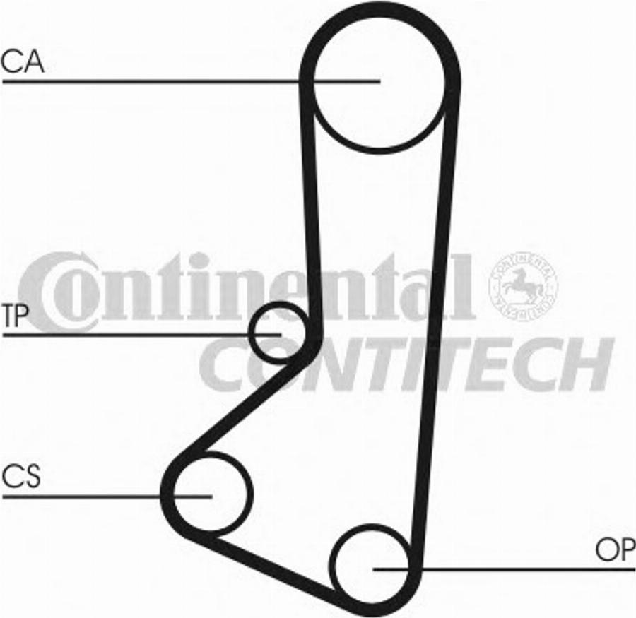 Contitech CT510K1 - Комплект ременя ГРМ autocars.com.ua