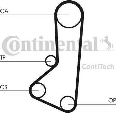 Continental CT511K1 - Комплект ремня ГРМ avtokuzovplus.com.ua