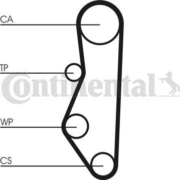 CONTINENTAL CT 527 K1 - Комплект ременя ГРМ autocars.com.ua