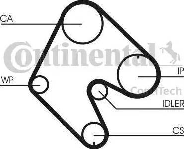 Continental CT540 - Ремінь ГРМ autocars.com.ua