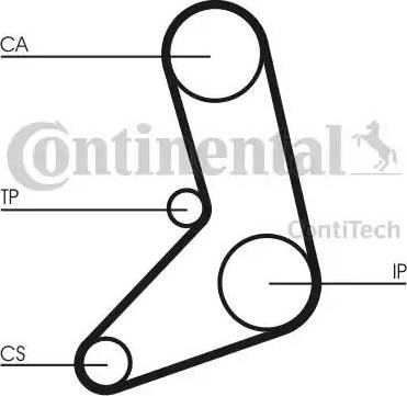 Continental CT542 - Зубчатый ремень ГРМ avtokuzovplus.com.ua