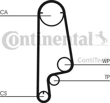 Continental CT546K1 - Комплект ременя ГРМ autocars.com.ua