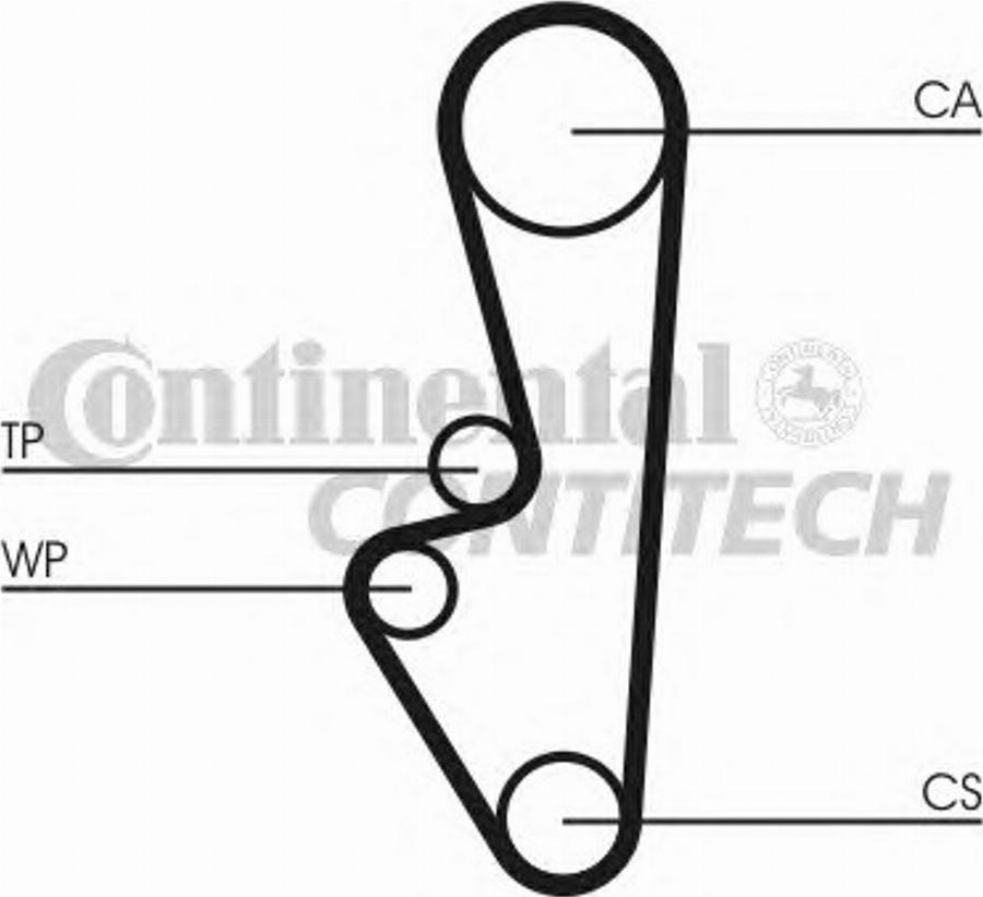 Contitech CT548 - Ремінь ГРМ autocars.com.ua