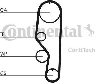 Continental CT557 - Зубчатый ремень ГРМ autodnr.net