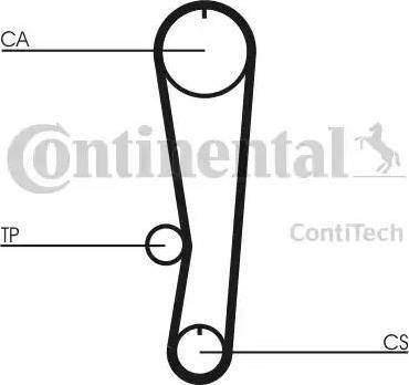 Continental CT568K1 - Комплект ременя ГРМ autocars.com.ua