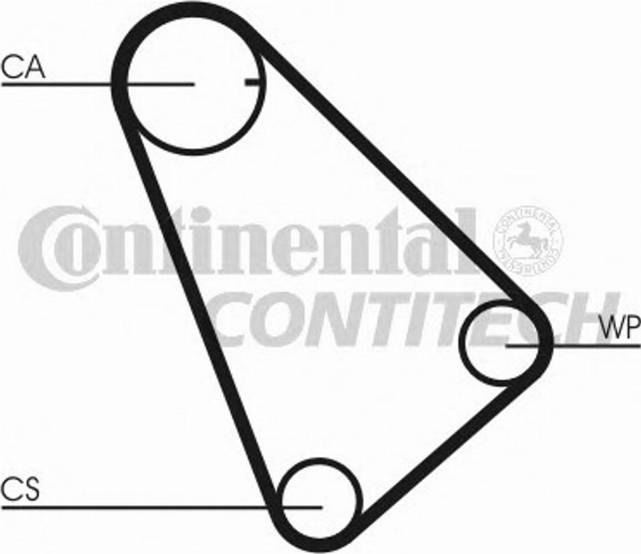 CONTINENTAL CT573 - Ремінь ГРМ autocars.com.ua