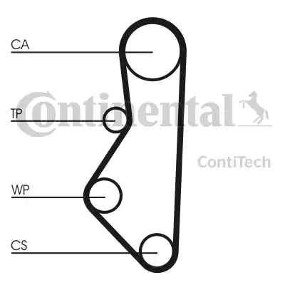 Continental CT586 - Ремiнь ГРМ autocars.com.ua