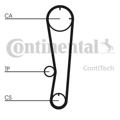 Continental CT602 - Ремінь ГРМ autocars.com.ua