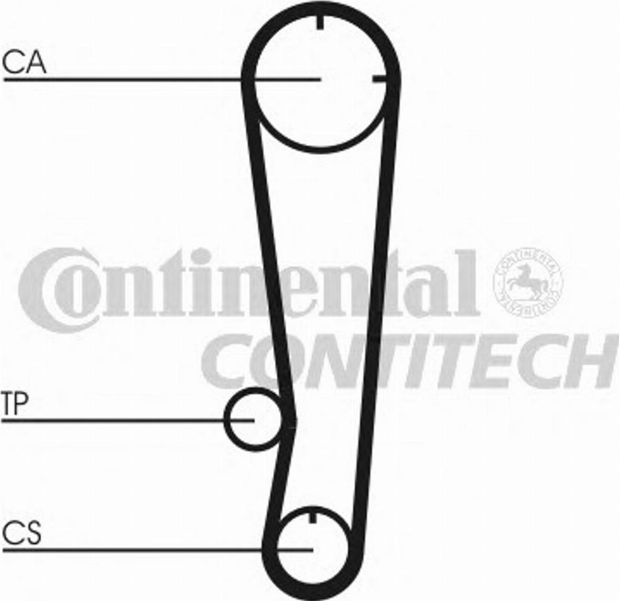 Contitech CT603K1 - Комплект ременя ГРМ autocars.com.ua