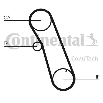 Continental CT616 - Ремінь ГРМ autocars.com.ua