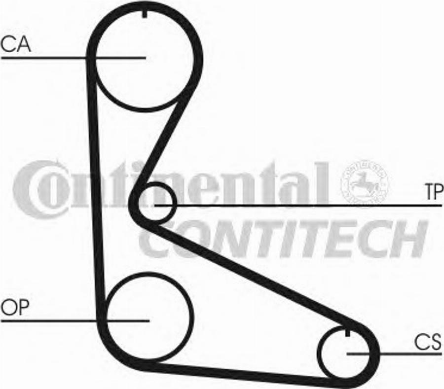 Contitech CT626K2 - Комплект ременя ГРМ autocars.com.ua