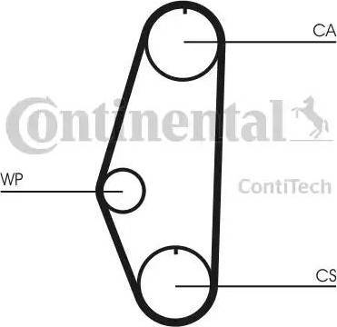 Continental CT629 - Ремінь ГРМ autocars.com.ua