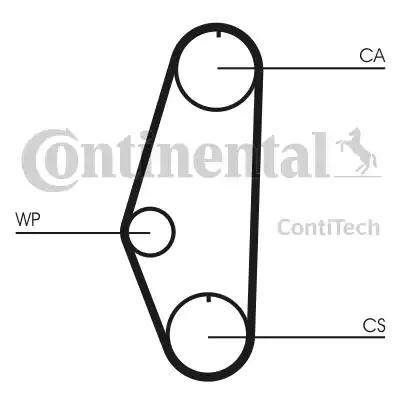 Continental CT629 - Зубчатый ремень ГРМ avtokuzovplus.com.ua