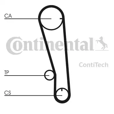 Continental CT665 - Зубчатый ремень ГРМ avtokuzovplus.com.ua