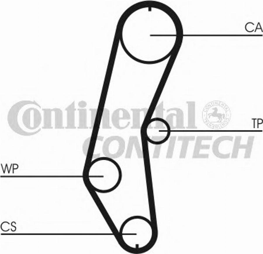 Contitech CT666K1 - Комплект ремня ГРМ avtokuzovplus.com.ua