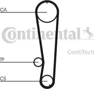 Continental CT674 - Ремінь ГРМ autocars.com.ua