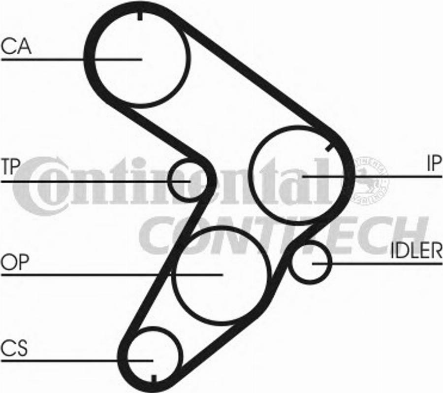 CONTINENTAL CT678K1 - Комплект ременя ГРМ autocars.com.ua