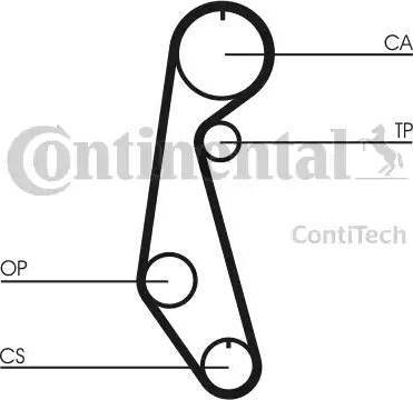 Continental CT679 - Зубчатый ремень ГРМ avtokuzovplus.com.ua