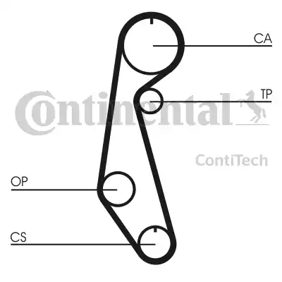 Continental CT679 - Ремінь ГРМ autocars.com.ua