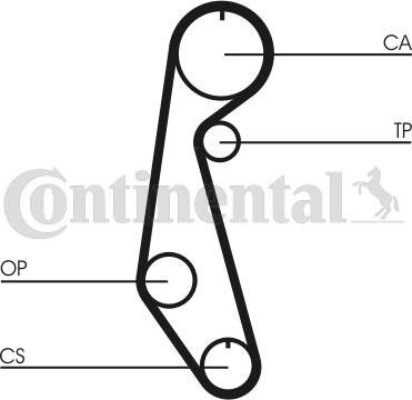 CONTITECH CT679 - Ремінь ГРМ autocars.com.ua