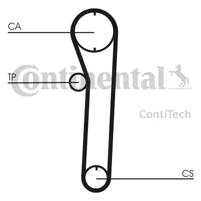 Continental CT680 - Ремінь ГРМ autocars.com.ua