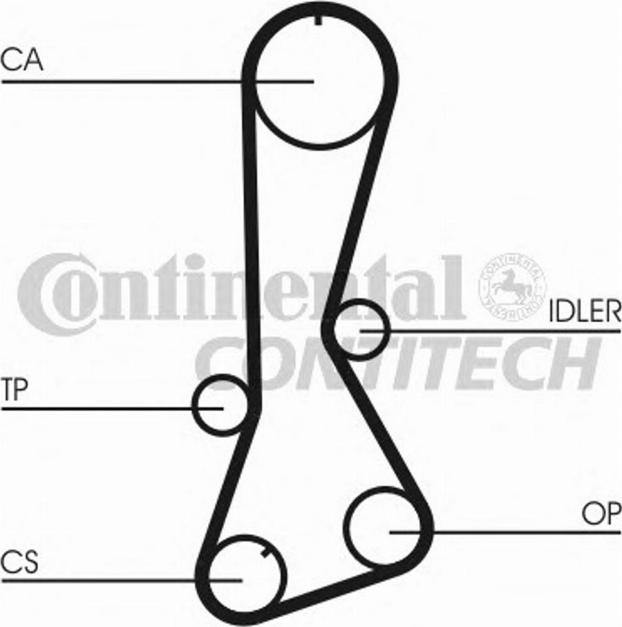 Contitech CT695K1 - Комплект ремня ГРМ autodnr.net