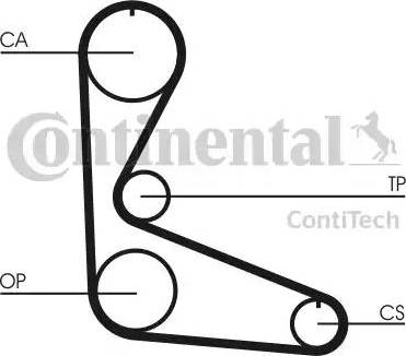 Continental CT702 - Зубчатый ремень ГРМ autodnr.net