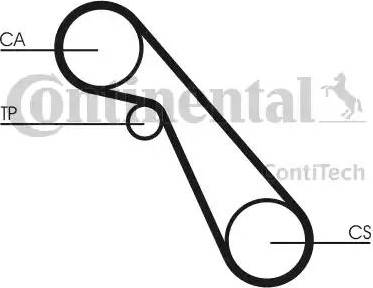 CONTINENTAL CT703 - Ремінь ГРМ autocars.com.ua