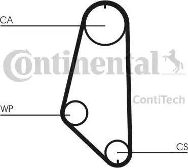 Continental CT720 - Паразитний / Провідний ролик, зубчастий ремінь autocars.com.ua